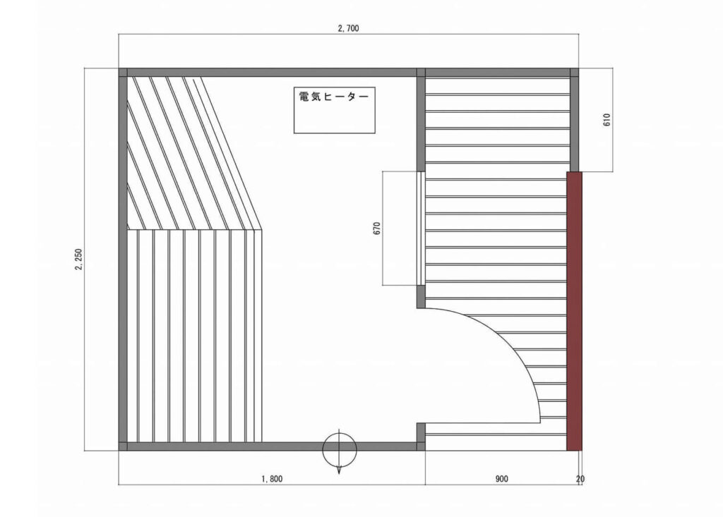 サウナハウスtypeB図面