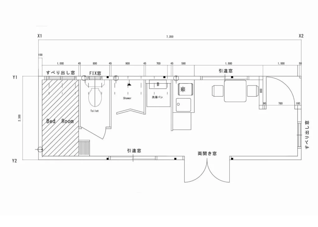 トレーラーハウス図面