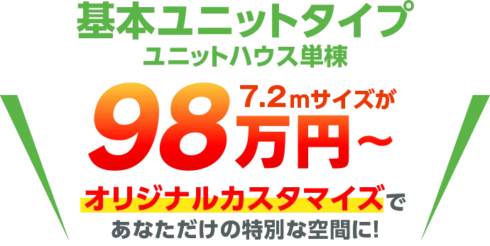 ユニットハウス価格