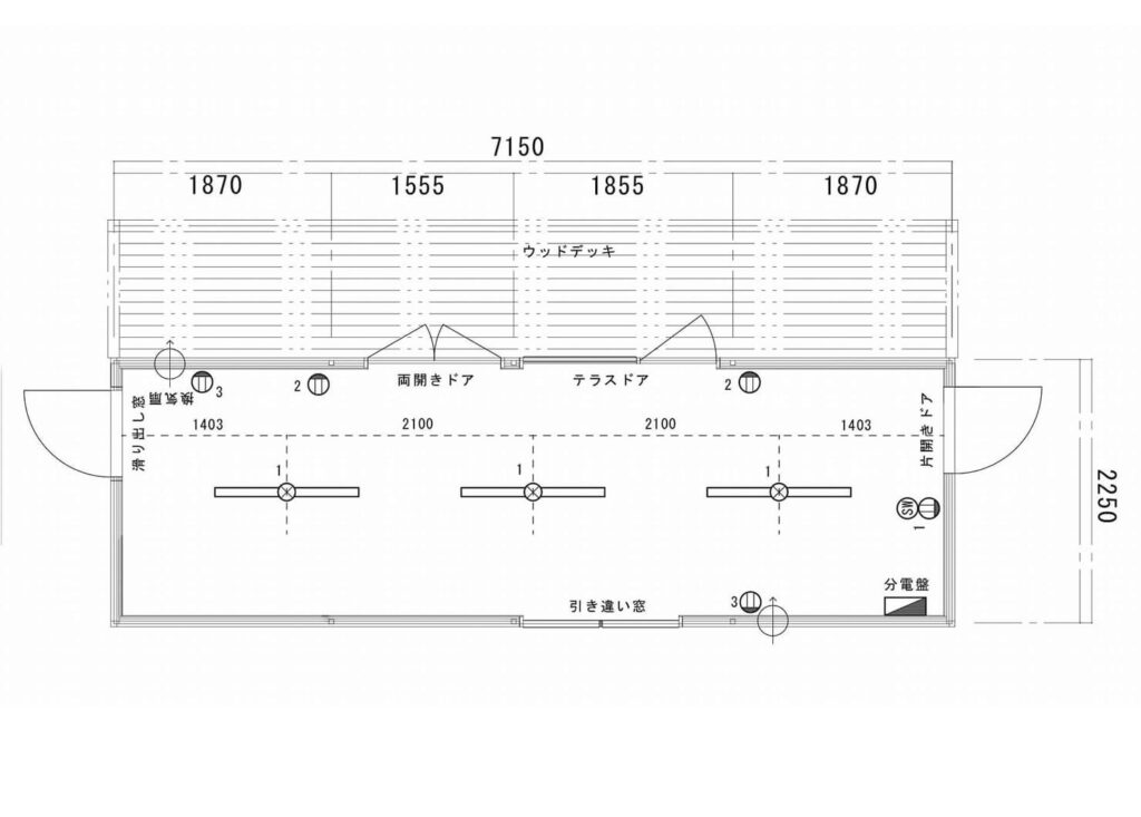 ユニットハウス別荘用図面