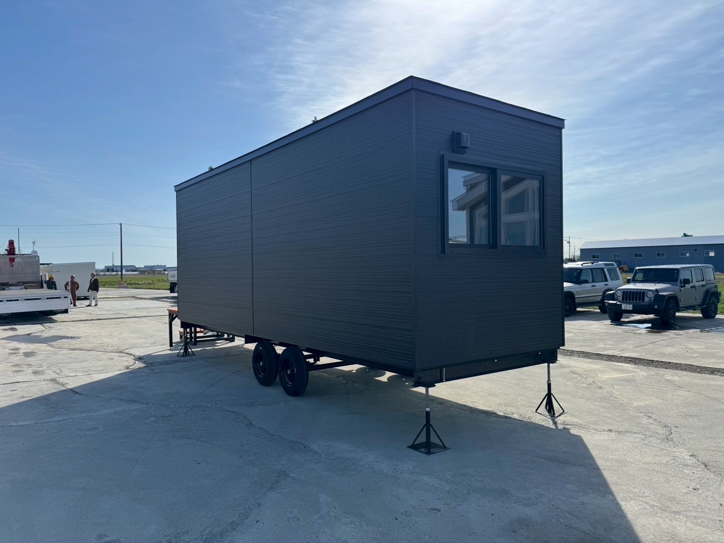 学習塾用トレーラーハウス外観4